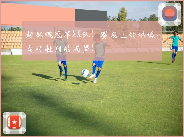 超级碗冠军XX队！赛场上的呐喊，是对胜利的渴望！