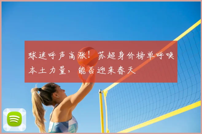 球迷呼声高涨！苏超身价榜单呼唤本土力量，能否迎来春天